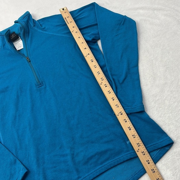 Patagonia Capilene Womens L Performance Baselayer 1/4 Zip Blue Pullover Sweater - Picture 2 of 13